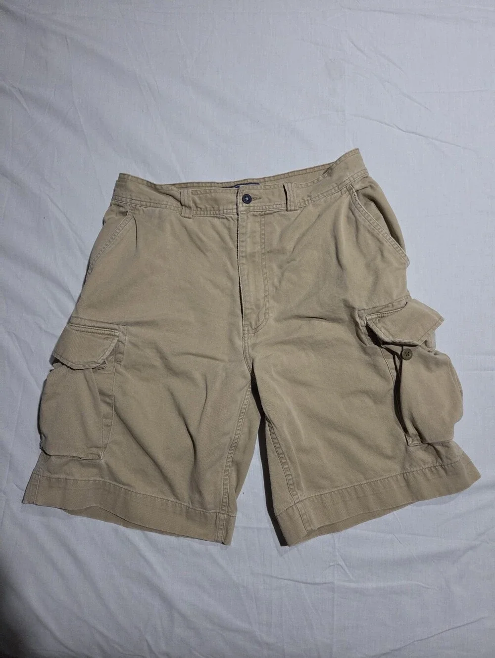 Vintage Polo Ralph Lauren Tan Cargo Shorts 32 100% Cotton